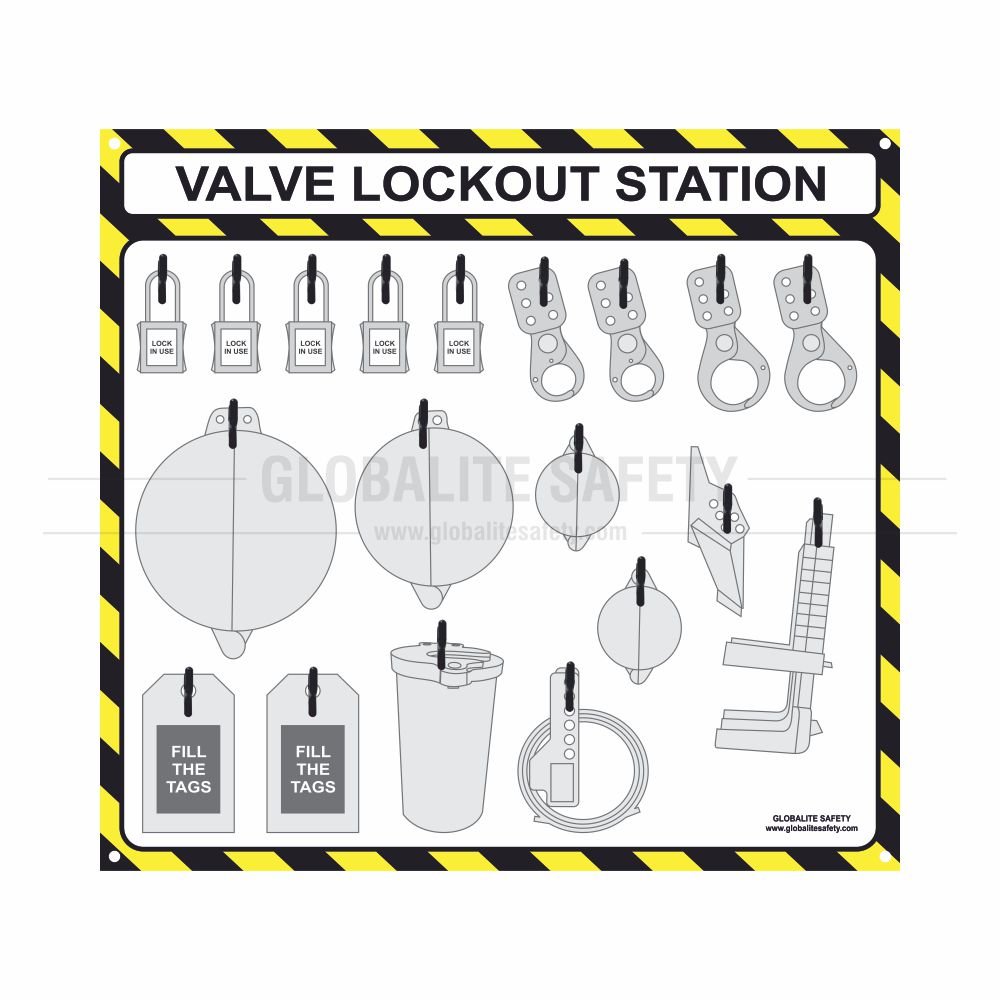 Valve Lockout Shadow Station - Without Accessories