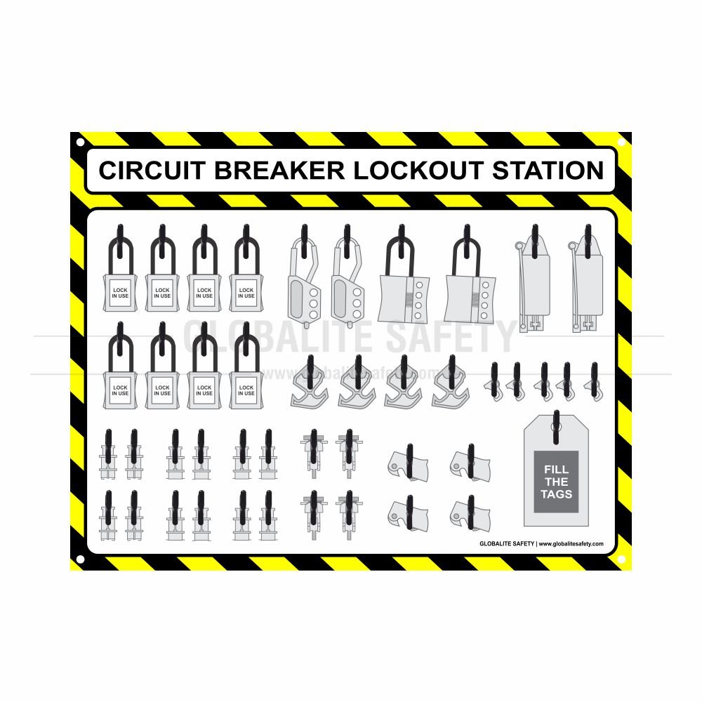 Circuit Breaker Lockout Shadow Station - Without Accessories