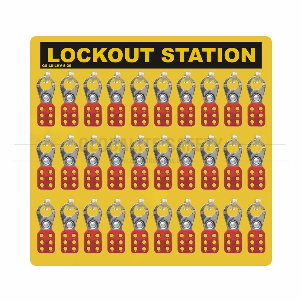 Small Lockout Hasp Station - with Hasp