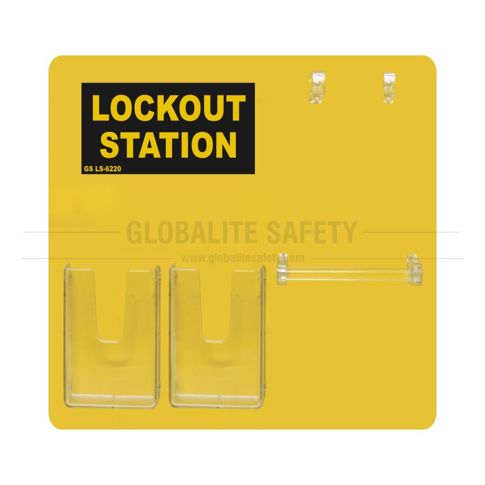 6 Padlocks Side View Lockout Station - without Accessories