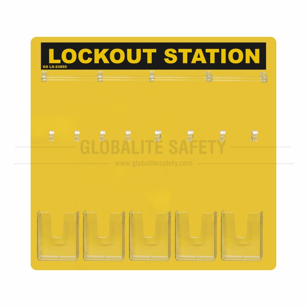 24 Padlocks Side View Lockout Station - without Accessories