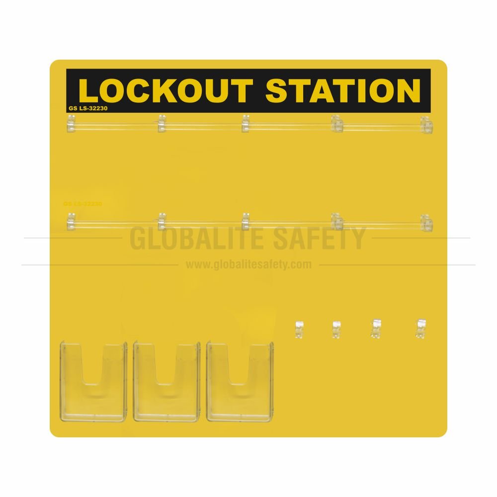 48 Padlocks Side View Lockout Station - without Accessories