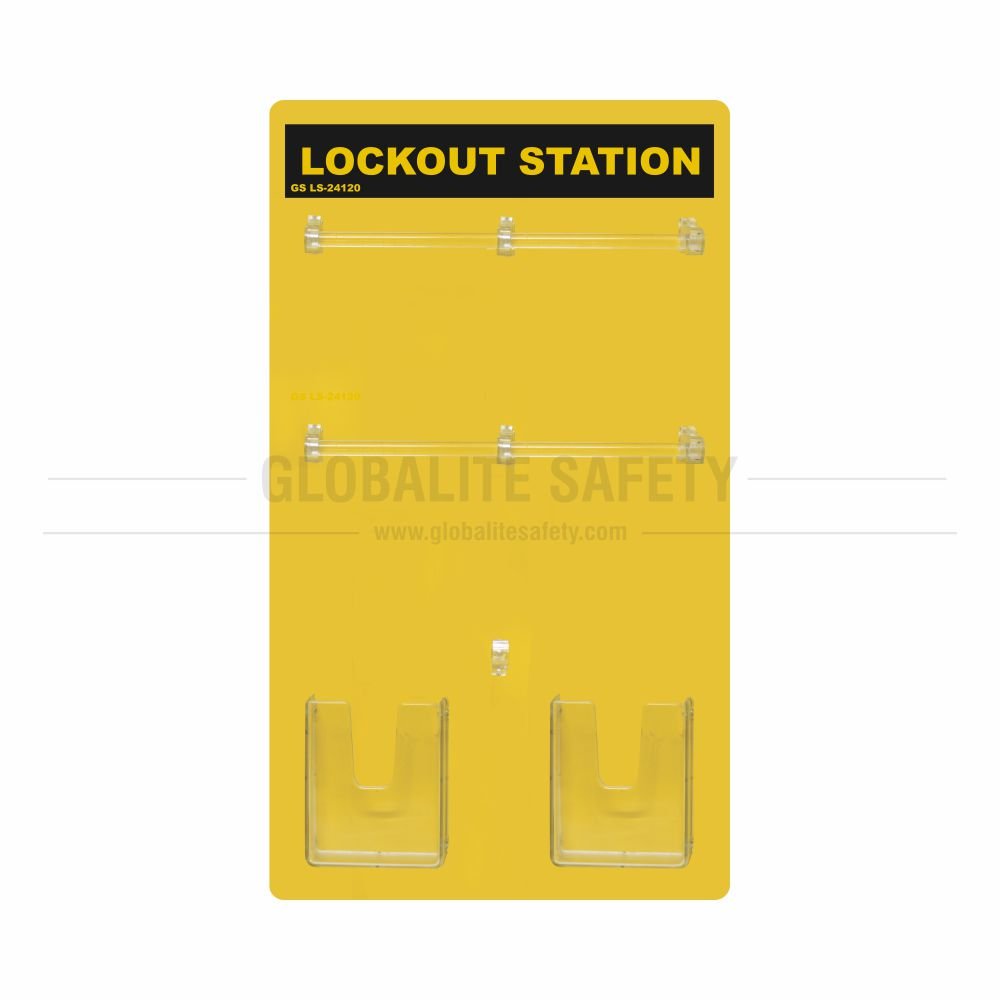 24 Padlocks Side View Lockout Station - without Accessories