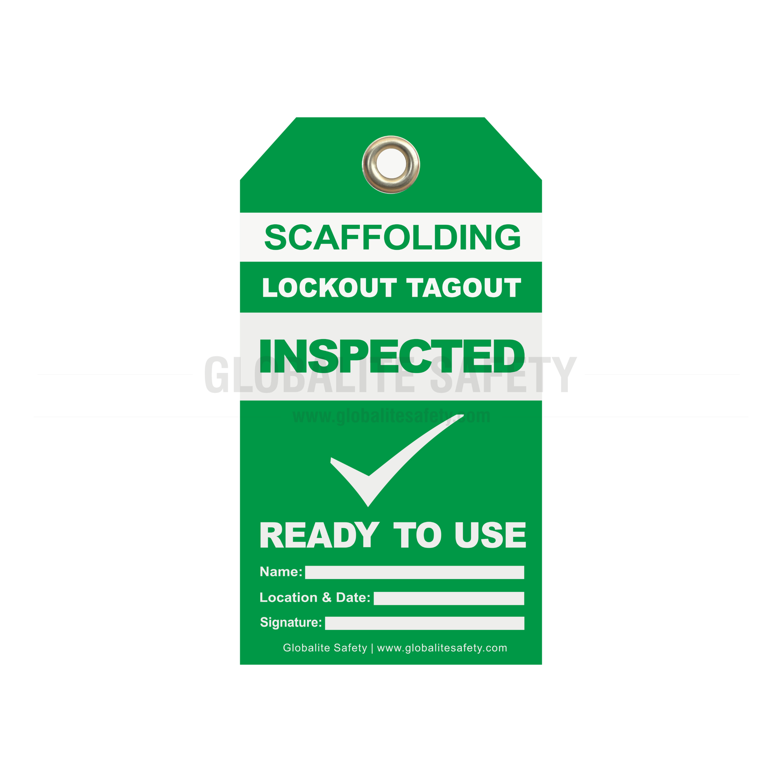 Green Scaffolding Tag - 07