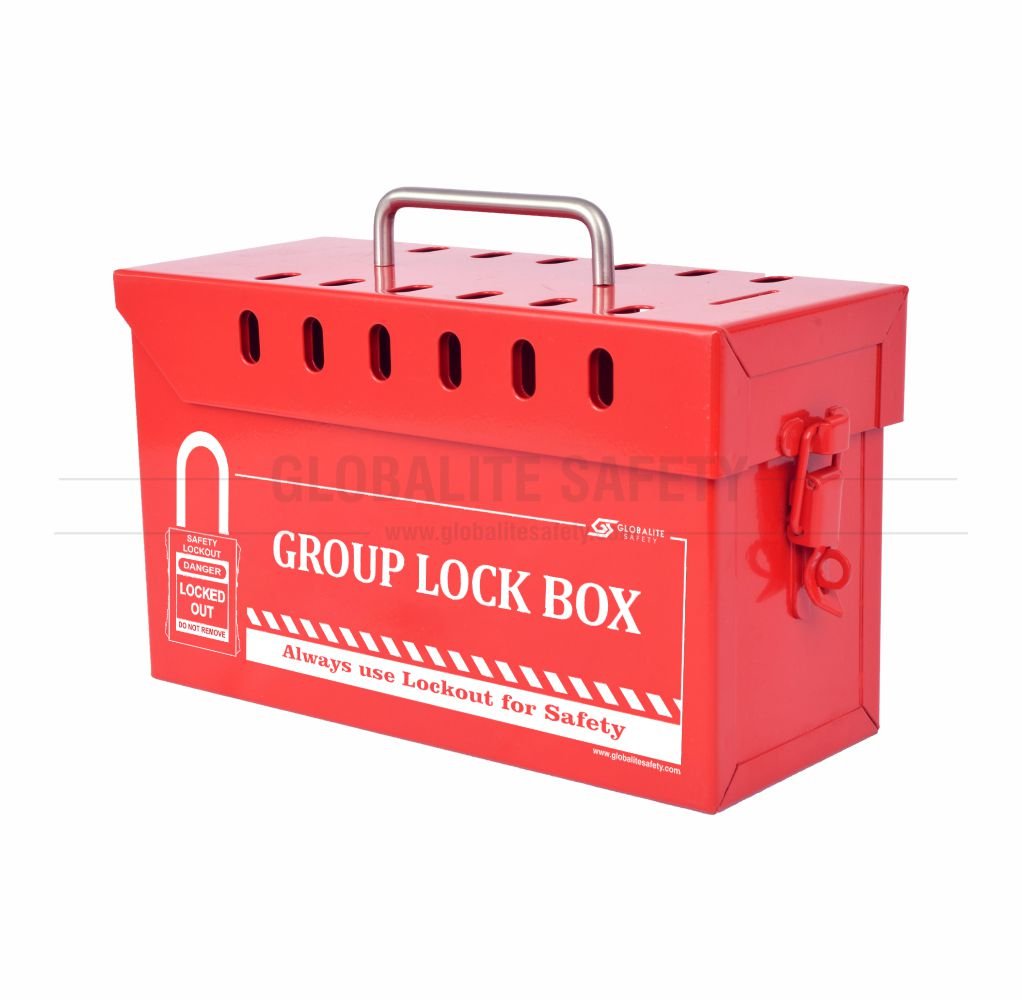 Group Lock Box - 13 Locks - Red