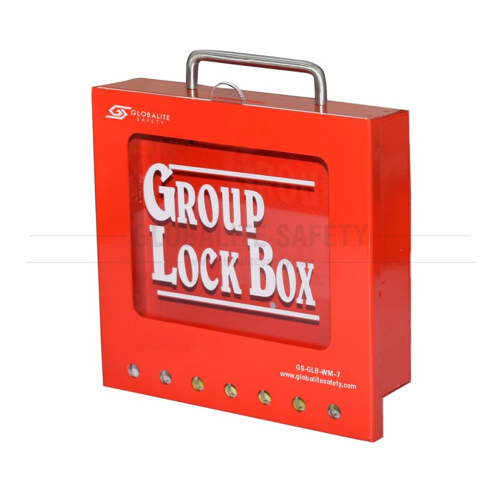 Group Lock Box - Wall Mount - 7 Locks