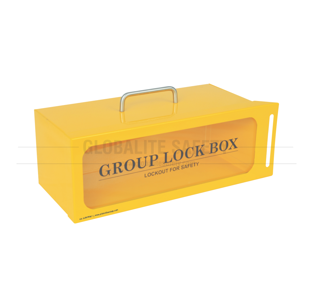 Group Lock Box - Wall Mount - Yellow