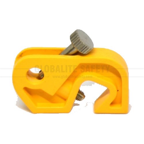 Circuit Breaker Lockout - Yellow with Twister Screw (GS-CBLU-Y-TS)
