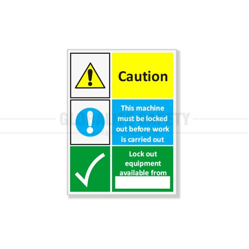LOTO Wall Signs (GS-LWS-5)
