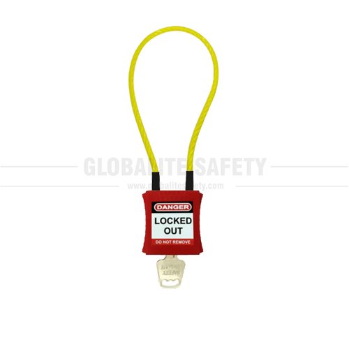 Safety Lockout Cable Padlock with 1 Feet De-electric Cable