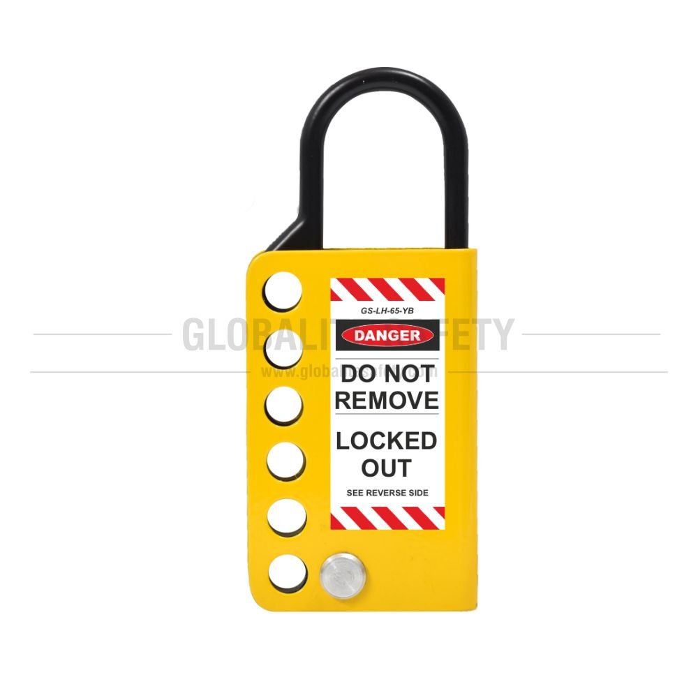Stainless Steel Lockout Hasp - 65 - Red & Black