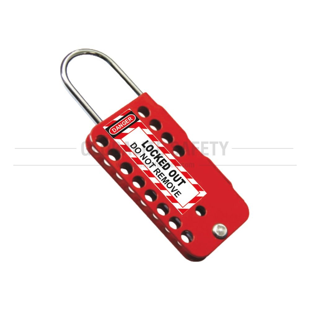 Stainless Steel lockout Hasp - Heavy Duty with 13 Holes
