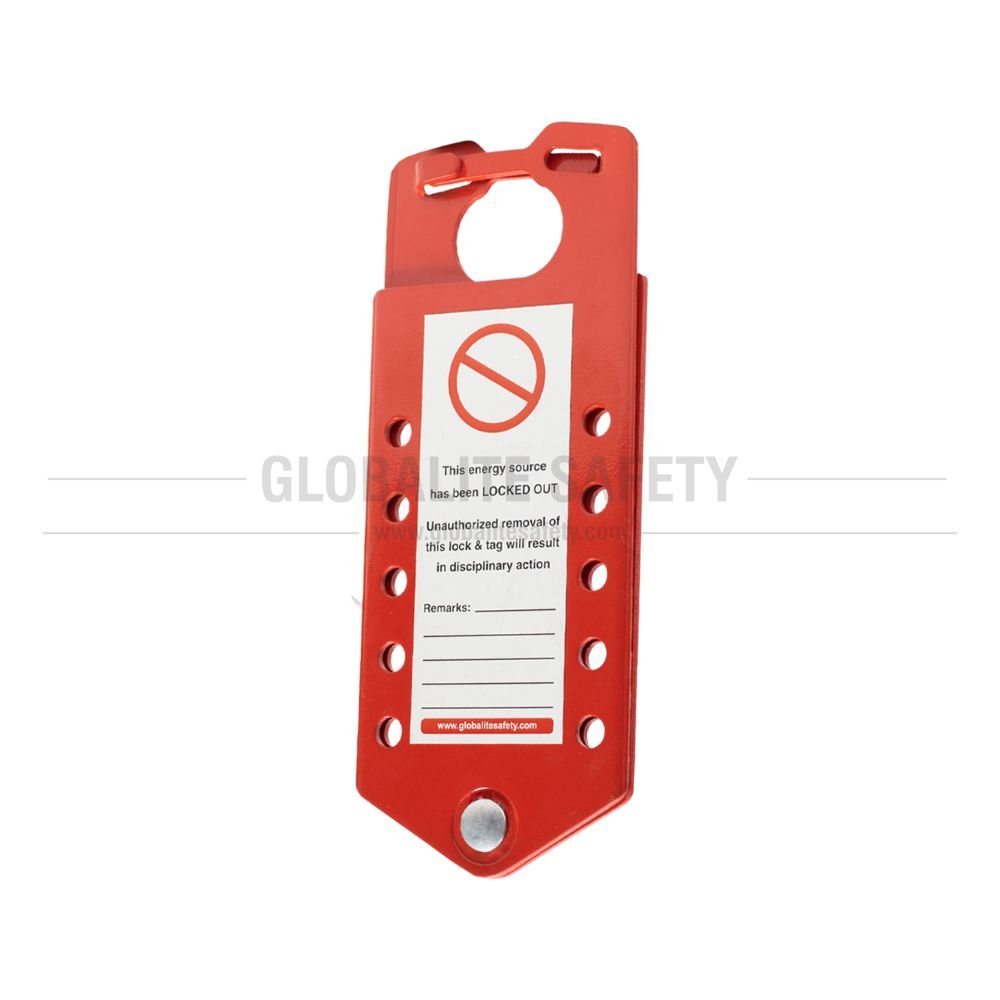 Aluminum Lockout Hasp - Red