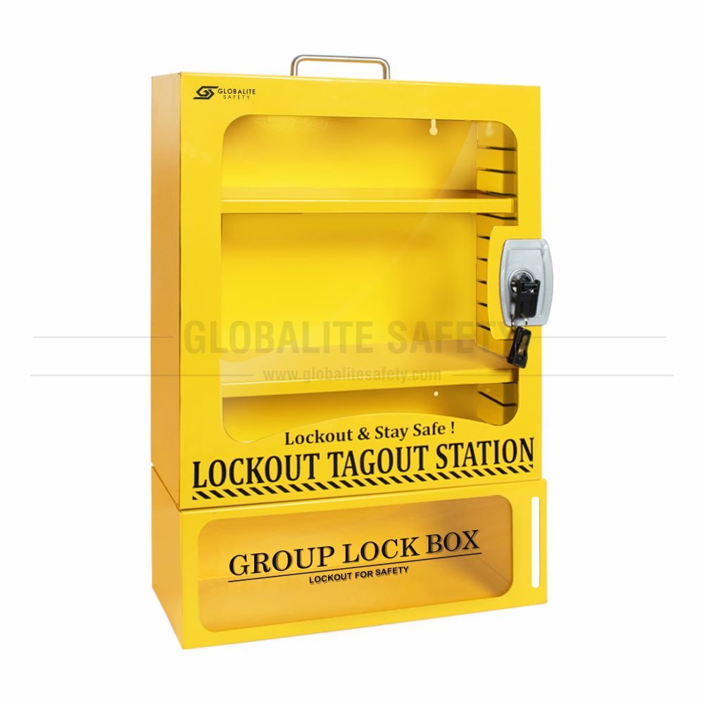 Lockout Tagout Station - 6 with Group Lock Box