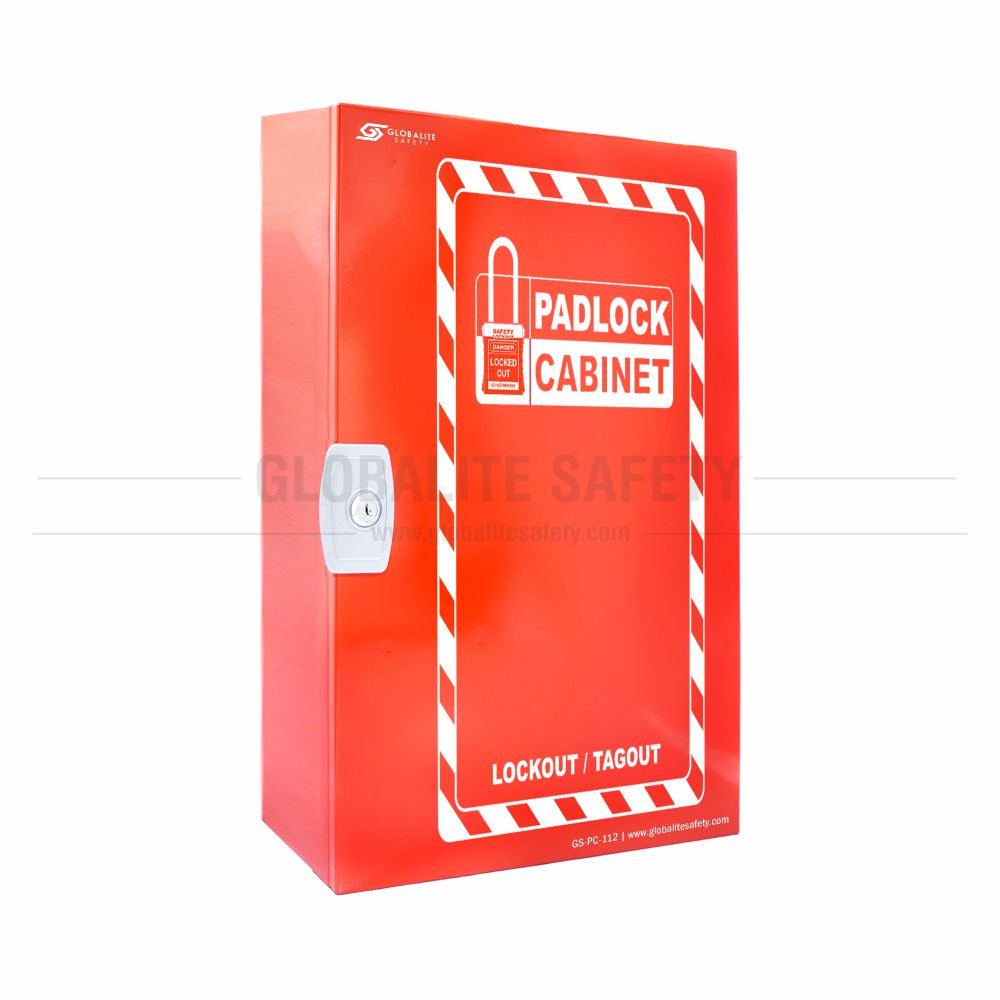 Padlock Cabinet with 112 Hooks
