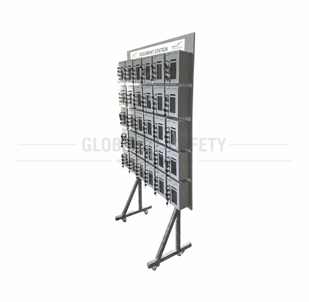 Safety Lockout Cabinet - 30 Wheel Station - 4k