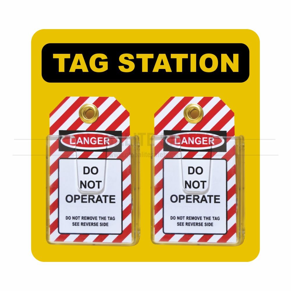 Tag Station for 20 Tags (Yellow)